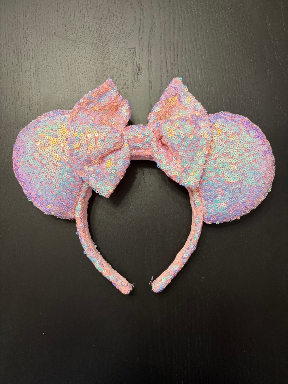 Light Pink Sequin Ear Headband